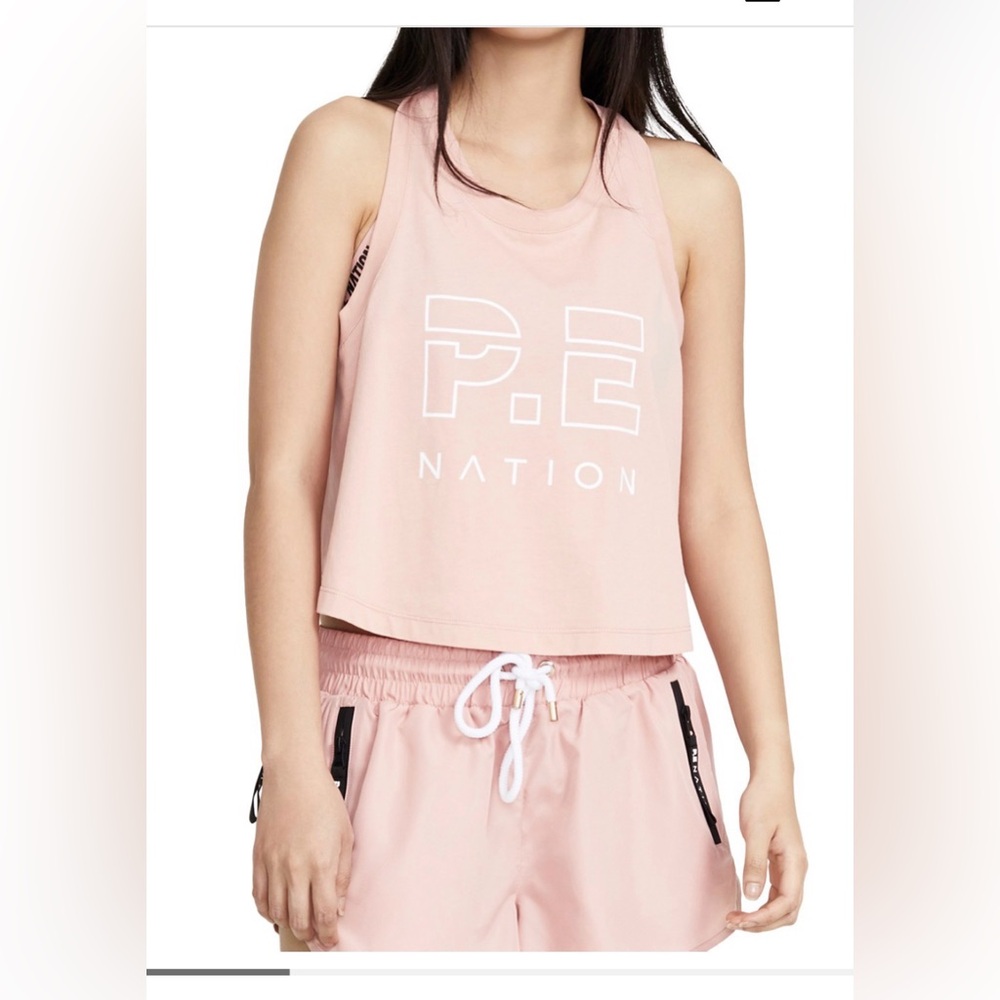 P.E. Nation. Ultimate Tank Top. Pale Pink. Size Medium.